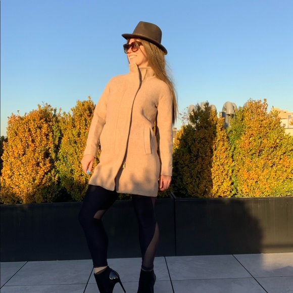 J.Crew Classy Cut Jacket Zip Wool Camel Tan Coat - Picture 10 of 14